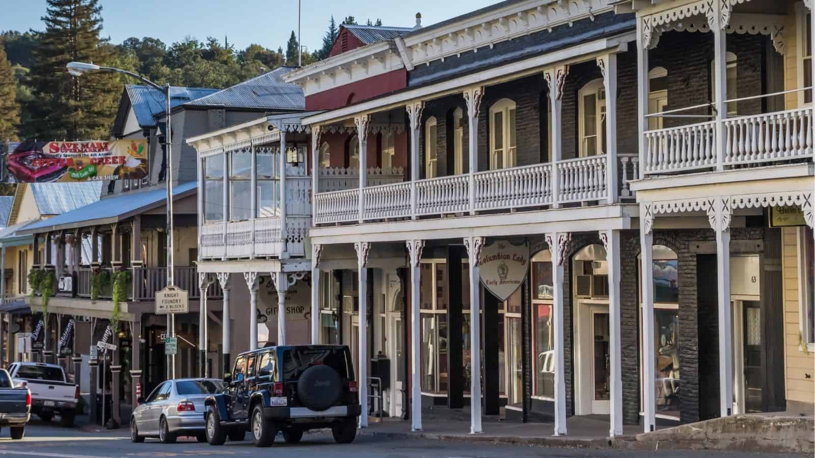 A car parked on the street.