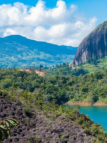 Scenic view of Sugarloaf Mountain and surrounding landscape in Rio de Janeiro.